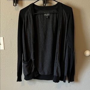 Retrofit Charcoal/Black Knit Cardigan Sweater